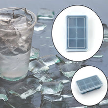 6 Grid Silicone Ice Tray Used In All Kinds Of Places Like Household Kitchens For Making Ice From Water And Various Things And All With Color Box (1 Pc) - Justgrabit Inc.