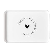 Elegant Printed Plastic Serving Tray with Motivational Quote - justgrabit.in | Just Grab It