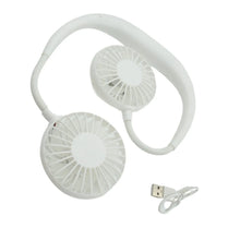 USB Rechargeable Wearable Neckband Fan - Justgrabit Inc.