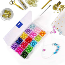 15 - Grid Clear Plastic Jewelry Organizer Box with Dividers (1 Pc) - Justgrabit Inc.