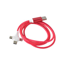 3 in 1 Charging Cable Light Up Fast Charger Lighting Cable (Mix Color) - justgrabit.in | Just Grab It