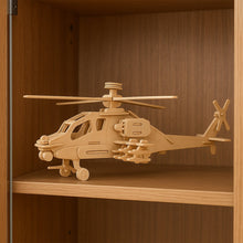 3D Wooden Helicopter Puzzle DIY Model Kit (1 Set) - justgrabit.in | Just Grab It
