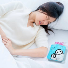 Blue Baymax Small Hot Water Bag with Cover for Pain Relief - Justgrabit Inc.