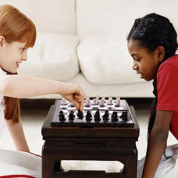 Magnetic Chess Board 5×5 inch with Folding Set for Kids & Adults - justgrabit.in | Just Grab It