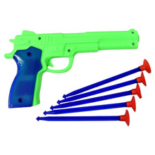 Medium Size Plastic 1 Gun with 5 Soft Suction Dart Bullets (1 Set) - justgrabit.in | Just Grab It