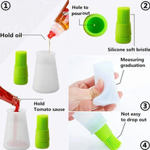 Silicone Cooking Oil Bottle With Basting Brush (Cap Not Include) - Justgrabit Inc.