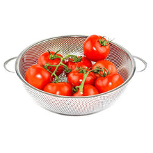 Stainless Steel Colander with Handle, Large Strainer Basket for Kitchen (25.5 cm) - Justgrabit Inc.