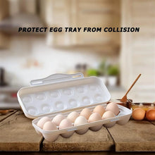 18 Grid Egg Holder Storage, Shock - Proof Egg Container with Buckle, Egg Carrier, Egg Tray, Egg Shelter, Effective Full Seal, Egg House use for Fridge, Camping, Kitchen - Justgrabit Inc.