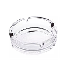 Glass Crystal Round Ashtray for Cigar & Cigarettes – Home & Office Table Decor - justgrabit.in | Just Grab It