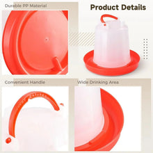 Automatic Chicken Drinker Chicken Feeder with Humanized Handle - Justgrabit Inc.