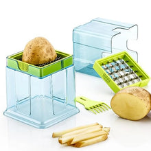 2 - in - 1 Potato Chipper & Slicer – French Fries Maker with Two - Blade Cutter (1 Pc) - Justgrabit Inc.