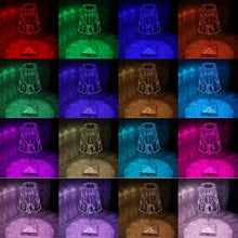 Romantic Crystal Table Lamp, Diamond Lamp, 16 Colors, 6 Brightness Level, Touch / Remote Control Switch, SUB Charging, Lampshade Night Light, Bedroom Bedside, Living Room Decoration - Justgrabit Inc.