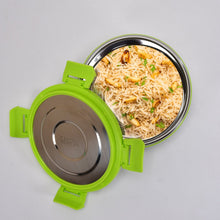 Ganesh Solo round 400 Stainless Steel Leak proof airtight Lunch Pack for Office use - justgrabit.in | Just Grab It