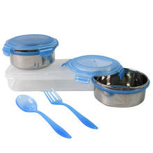 Sumo Lunch Box with Bag – Plastic Lunch Box & Spoon/Fork Set (2 Pc) - justgrabit.in | Just Grab It