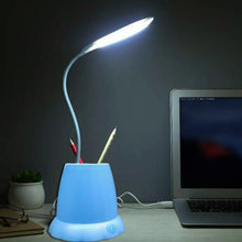 Desk Lamp with Pen Holder Table Lamp with Pencil Stand for Home Office - Justgrabit Inc.