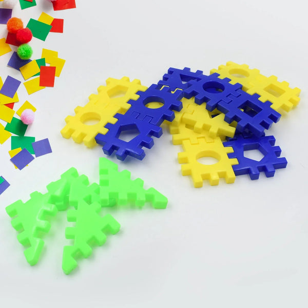 Multi - Color Educational Building Blocks Set for Kids Aged 3 - 12 - 4 Pc & 12 Pc Options, Perfect Gift for Boys and Girls - justgrabit.in | Just Grab It