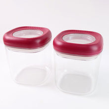 Supermom Transparent Twist Lock Kitchen Storage Container Set (Approx 800ML & 2Pc) - justgrabit.in | Just Grab It