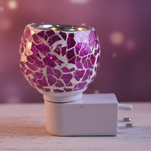 Premium Kapoor Dani Plug - In Mosaic Glass Aroma Diffuser & Night Lamp (1 Pc) - justgrabit.in | Just Grab It