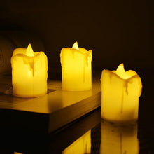 Set of 24 Multicolor Flameless Melted Design Candles for Decoration, Diwali - justgrabit.in | Just Grab It