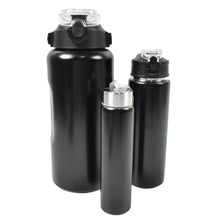 3 in 1 Stainless Steel Insulated Water Bottle – Double Wall Vacuum (3 Pcs Set) - justgrabit.in | Just Grab It