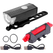 Combo of Bicycle LED USB Rechargeable Head Light and Tail Light (2 Pc Set) - justgrabit.in | Just Grab It