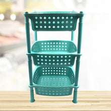 3 layer round Kitchen Trolley Basket ( MOQ : - 6 Pc) - Justgrabit Inc.