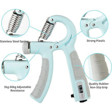 Gym Fitness Hand Grip Men Adjustable Finger Heavy Exerciser Strength for Muscle Recovery Hand Gripper Trainer strengthener (1 Pc) - justgrabit.in | Just Grab It