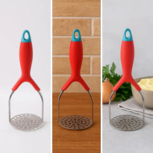 Supermom Kitchen Food Masher | Heavy Duty Masher for Fruits, Veggies & Potatoes | Soft Grip Handle (1 Pc) - Justgrabit Inc.