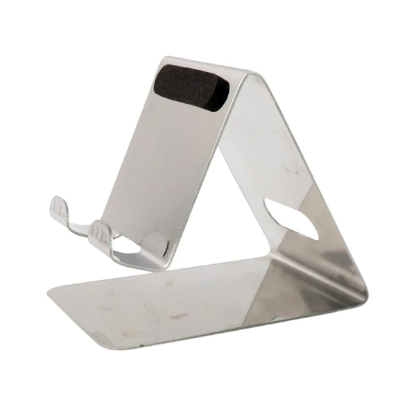 Stainless Steel Universal Mobile & Tablet Stand Holder - (1 Pc) - justgrabit.in | Just Grab It