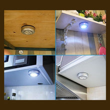 4 LED Battery - Powered Wireless Night Light Stick Tap Touch Lamp - justgrabit.in | Just Grab It