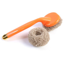 Heavy Duty Cleaning Scrubber Set with Long Handle (1 Set) - justgrabit.in | Just Grab It
