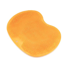 Yellow Silicone Bath Massage Cushion – Suction Cup Exfoliating Foot Scrubber & Mat - Justgrabit Inc.