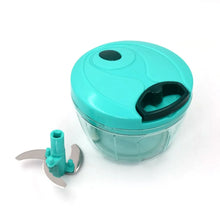Handy Mini Plastic Vegetable Chopper Cutter, Onion Chopper Vegetables for Kitchen Accessories with 3 Blades - Justgrabit Inc.