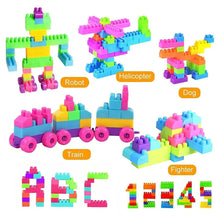 Multicolor Kids' Block Set for Fun & Learning (60 Pieces) - Justgrabit Inc.