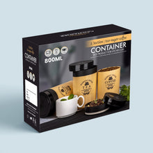 Airtight Containers – For Tea, Coffee, Sugar & More (3 Pcs Set) - justgrabit.in | Just Grab It