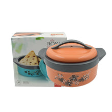 Casserole Box for Food Searving Inner Steel Insulated Casserole Hot Pot Flowers Printed Chapati Box for Roti Kitchen (Approx 2500 ml) - Justgrabit Inc.
