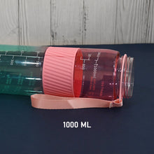 Plastic Water Bottle With Strap and Straw (1000 ML) - justgrabit.in | Just Grab It