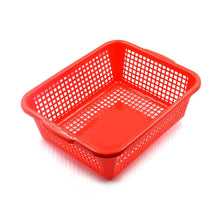 Multipurpose Drain Basket Shelves Fruit and Vegetable Washing Basket Rectangular Plastic Kitchen Sink Water Filter Basket (1Pc) - justgrabit.in | Just Grab It