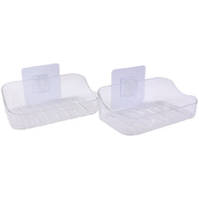 Wall - Mounted Transparent Soap Dish Holder Set - justgrabit.in | Just Grab It