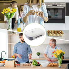 Egg Storage Box Plastic Egg Drawer Fridge Egg Organizer Egg Keeper Refrigerator Egg Drawer Plastic Egg Carton Covered Egg Holder Pantry Egg Bin Household Egg Tray (1 Pc) - Justgrabit Inc.