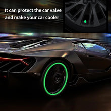 Tyre Valve Caps Luminous Glow Car Tire Valve Cap Covers vaal cap (4 Pcs Set) - justgrabit.in | Just Grab It
