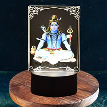 Beautiful 3D Lord Shiva Frame with Soft White Light (1 Pc) - Justgrabit Inc.