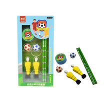 Stationary Kit Football & Basketball Theme Stationary Set For Kids, Pencil, Sharpener, Eraser Set For Kids, Boys & Girls, Birthday Return Gift Stationary Set - justgrabit.in | Just Grab It