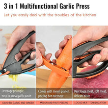 Multifunctional Garlic Press, Garlic Mincing & Crushing Tool (1 Pc) - justgrabit.in | Just Grab It