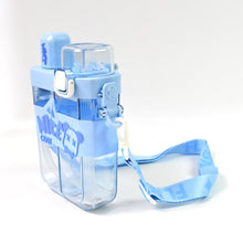 2in1 Dual Compartment Water Bottle with Straw & Adjustable Shoulder Straps (1 Pc/Multi color) - justgrabit.in | Just Grab It