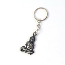 Premium Spiritual Hanuman Ji Sitting Pose Metal Keychain (1 Pc) - justgrabit.in | Just Grab It