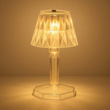 2in1 Transparent Mini Crystal Table Lamp with Reflection Light - justgrabit.in | Just Grab It