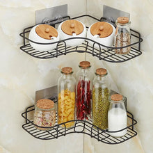 Self - Adhesive Kitchen - Bathroom Corner Shelf Organiser Storage Rack - Justgrabit Inc.