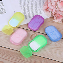 Travel Paper Soap Sheet with Mini Box (20 Sheets in a Pack Approx / Mix Color) - justgrabit.in | Just Grab It