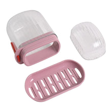 Multipurpose Plastic Soap Dish with Transparent Dust - Proof Lid, Sabudani (1 Pc) - Justgrabit Inc.